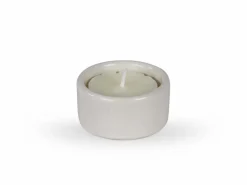 Teelichthalter weiß, H 3 cm ø 5 cm