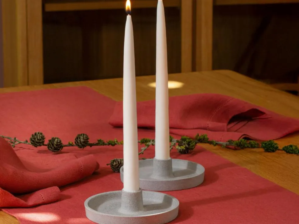 Tischset ARIANA, granatapfel, 38 x 48 cm, 60% Baumwolle/40% Leinen, GOTS