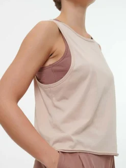 Top aus Bio Baumwolle, 73 camelie, S, GOTS