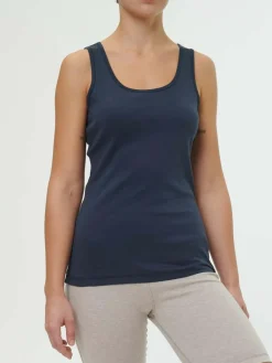 Top aus Bio Baumwolle, 81 mitternachtsblau, 38, GOTS