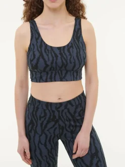 Top aus Bio Baumwolle, 82 print mitternachtblau, 38, GOTS