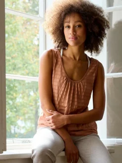 Top aus Bio Baumwolle, 22 schoko mousse, S, GOTS