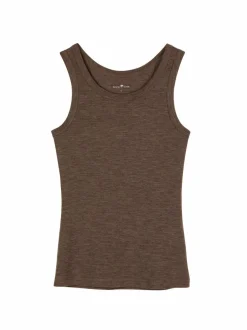 Top aus Bio Wolle, 62 walnuss melange, XL, GOTS