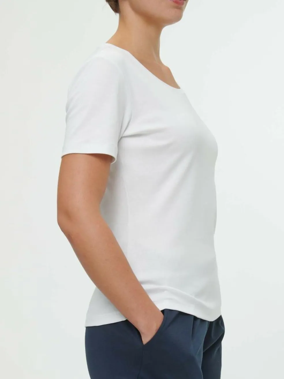 T-Shirt aus Bio-Baumwolle, 11 weiss, 38, GOTS