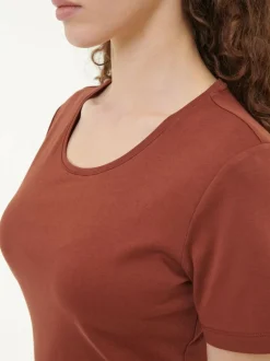 T-Shirt aus Bio-Baumwolle, 76 mahagoni, 38, GOTS