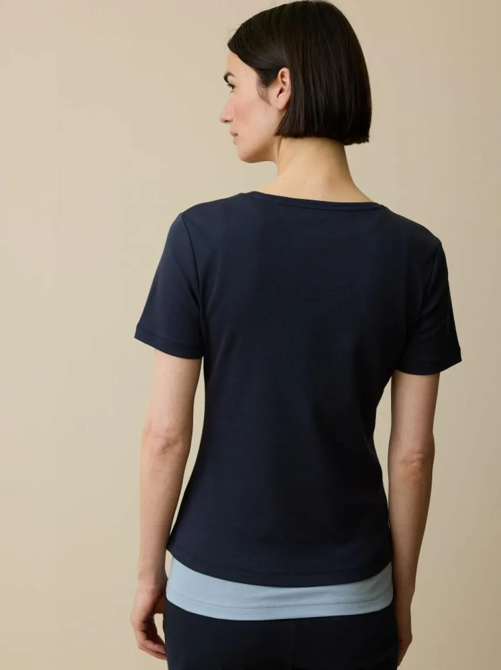 T-Shirt aus Bio-Baumwolle, 81 mitternachtsblau, 38, GOTS