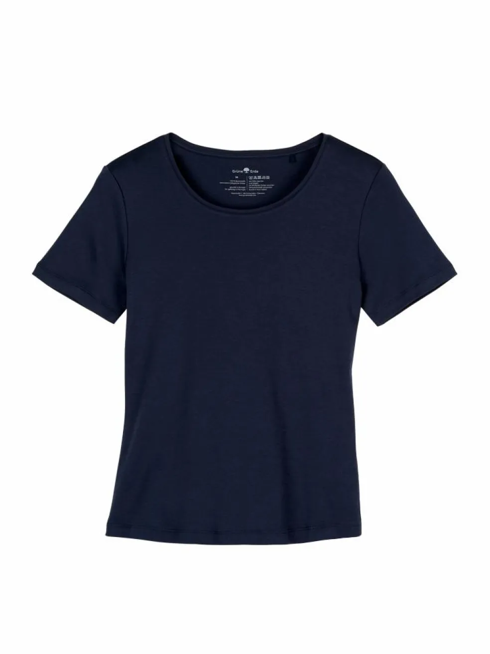 T-Shirt aus Bio-Baumwolle, 81 mitternachtsblau, 38, GOTS