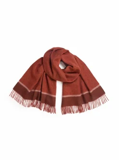 Webschal aus Alpakawolle, 76 mahagoni, one size