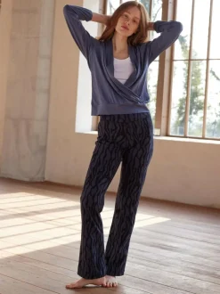 Wickelshirt aus Bio Baumwolle, 33 vintage Indigo, S, GOTS