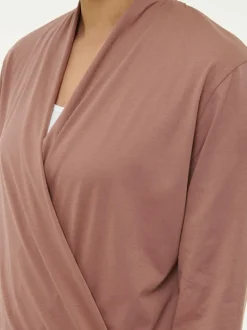 Wickelshirt aus Bio Baumwolle, 71 cappuccino, S, GOTS