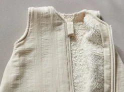 Winter- und Ganzjahresschlafsack, natur, 90cm, 6-18 Monate, 100 % Baumwolle, GOTS, NATURTEXTIL BEST