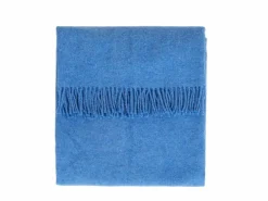 Wohndecke Mats Pur, blau, 130 x 200 cm, 50 % rezyklierte Schurwolle (Lamm)/50 % Schurwolle (Lamm), eco-wool