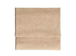 Wohndecke Yella, nougatbraun, 140 x 200 cm, 100 % Baumwolle, Baumwolle kbA, GOTS