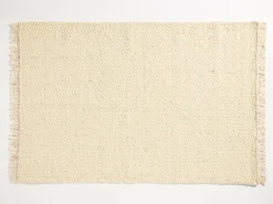 Wollteppich Cheviot, GOTS, Naturweiß ungefärbt, 70 x 140 cm