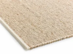 Wollteppich Linio Pur, Haselnuss, 70 x 140 cm