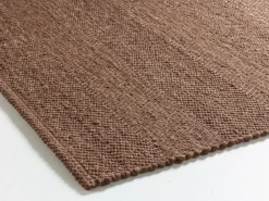 Wollteppich Pascolo, GOTS, Dunkelbraun, 70 x 140 cm