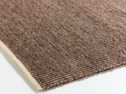 Wollteppich Vellino Pur, 70 x 140 cm, Dunkelbraun