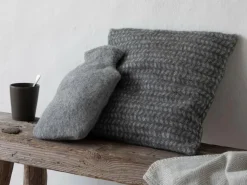 Wärmflaschenbezug Finn, uni grau, 2 L, 100 % Schurwolle (Schaf)