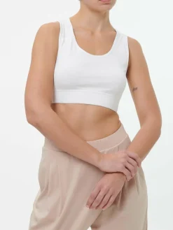 Yoga Bra aus Bio Baumwolle, 11 weiss, 38, GOTS