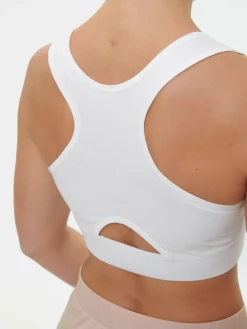 Yoga Bra aus Bio Baumwolle, 11 weiss, 38, GOTS