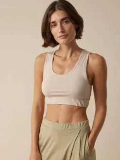 Yoga Bra aus Bio Baumwolle, 73 camelie, 38, GOTS