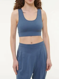 Yoga Bra aus Bio Baumwolle, 33 vintage indigo, 38, GOTS