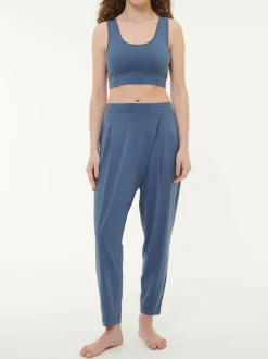 Yoga Bra aus Bio Baumwolle, 33 vintage indigo, 38, GOTS