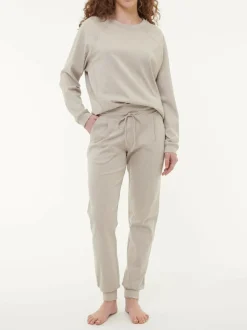 Yogahose aus Bio Baumwolle, 15 stein melange, 38, GOTS