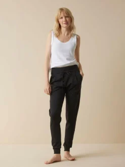 Yogahose aus Bio Baumwolle, 01 schwarz, 38, GOTS