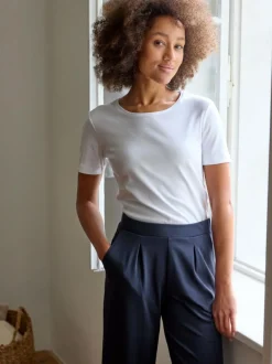 Yogahose aus Bio Baumwolle, 81 mitternachtsblau, 38, GOTS