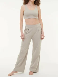 Yogahose aus Bio Baumwolle, 15 stein melange, 38, GOTS