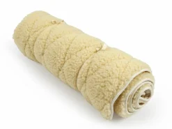 Yogamatte mit Schurwolle, natur, 75 x 200 cm, Schurwolle kbT, Baumwolle kbA