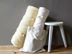 Yogamatte, natur, 75 x 200 cm, 100 % Baumwolle, Vorder- und Rückseite teilweise beschichtet, GOTS