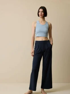 Yogatop aus Bio Baumwolle, 28 kornblume, 44