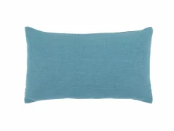 Zierkissenbezug ARIANA, meerblau, 30 x 50 cm, 60% Baumwolle/40% Leinen, GOTS