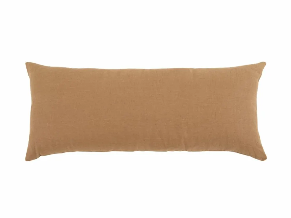 Zierkissenbezug ARIANA, nougat, 35 x 80 cm, 60% Baumwolle/40% Leinen, GOTS