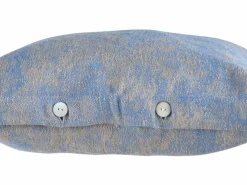 Zierkissenbezug CLEO, saphier, 40 x 40 cm, 70 % Baumwolle/30 % Hanf, GOTS