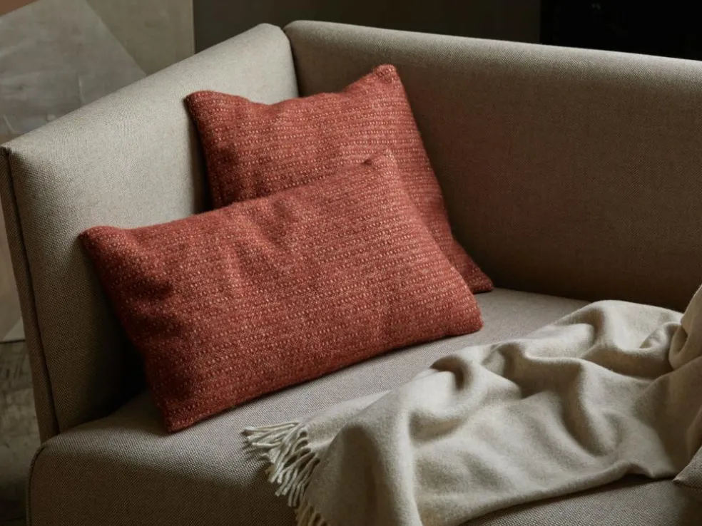 Zierkissenbezug Lynn, ziegel, 30 x 50 cm, 100 % Schurwolle (Lamm), eco-wool