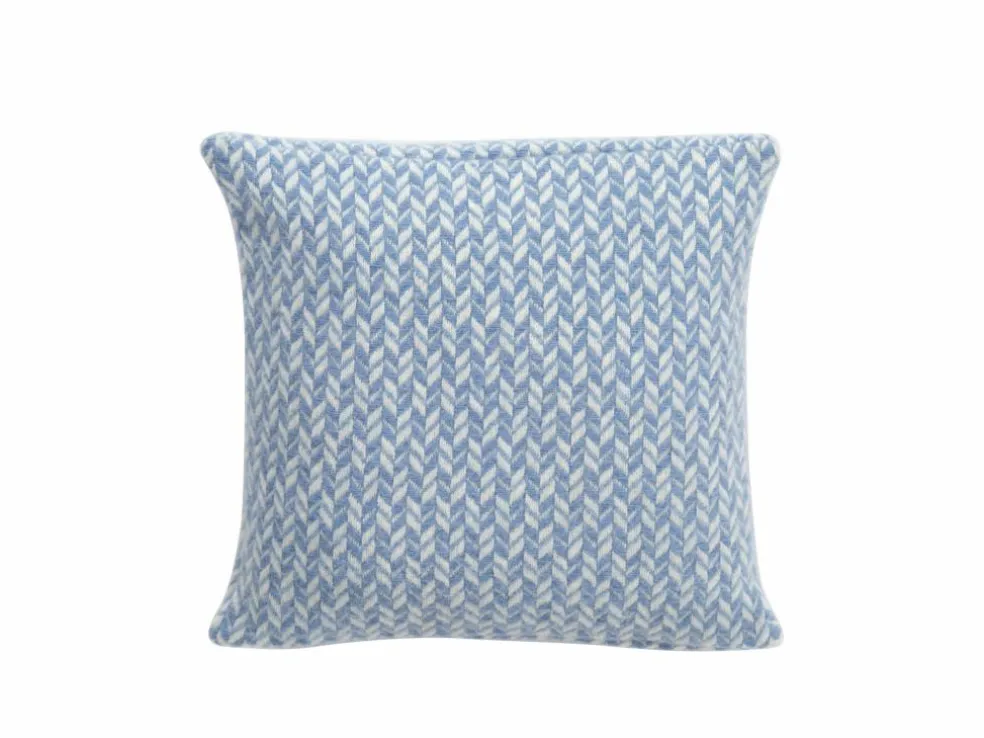 Zierkissenbezug Nolan, rauchblau, 40 x 40 cm, 100 % Schurwolle (Lamm), eco-wool