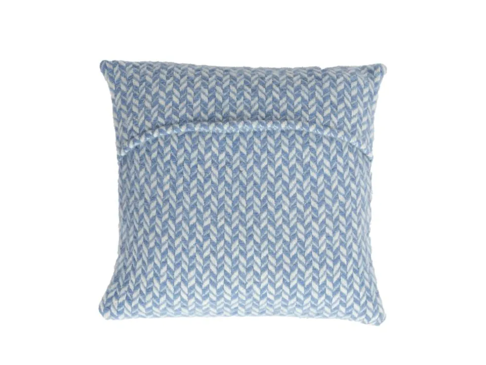 Zierkissenbezug Nolan, rauchblau, 40 x 40 cm, 100 % Schurwolle (Lamm), eco-wool