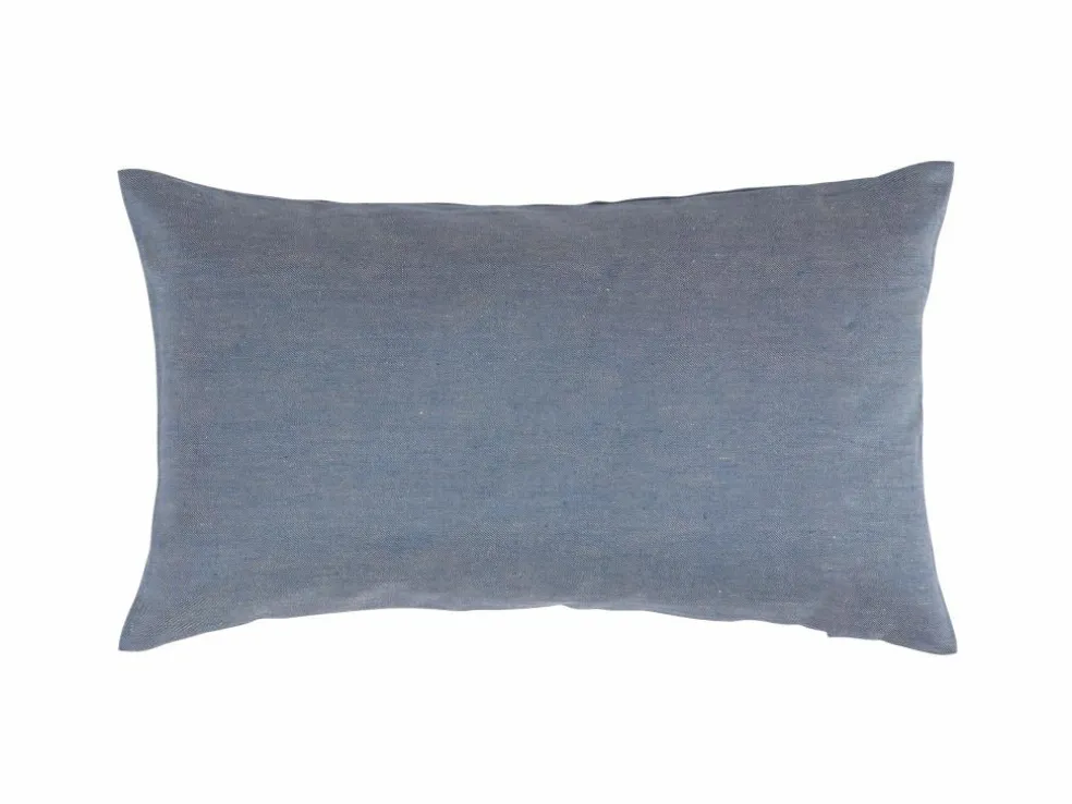 Zierkissenbezug OTIS, blau, 30 x 50 cm, 100 % Leinen, GOTS