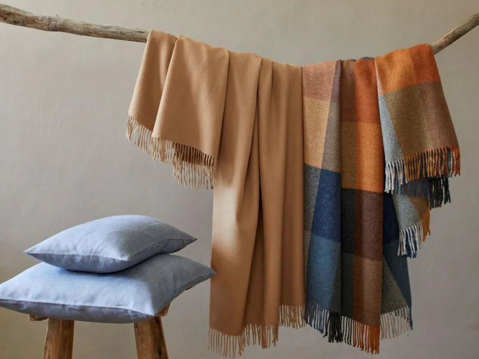 Zierkissenbezug OTIS, blau, 30 x 50 cm, 100 % Leinen, GOTS