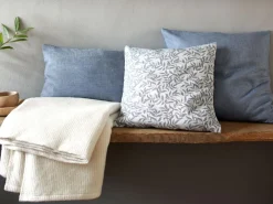 Zierkissenbezug OTIS, blau, 30 x 50 cm, 100 % Leinen, GOTS