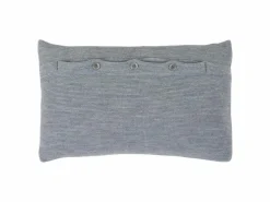 Zierkissenbezug Sanna, grau melange, 30 x 50 cm, 100 % Schurwolle (Merino), Schurwolle kbT, GOTS, NATURTEXTIL BEST